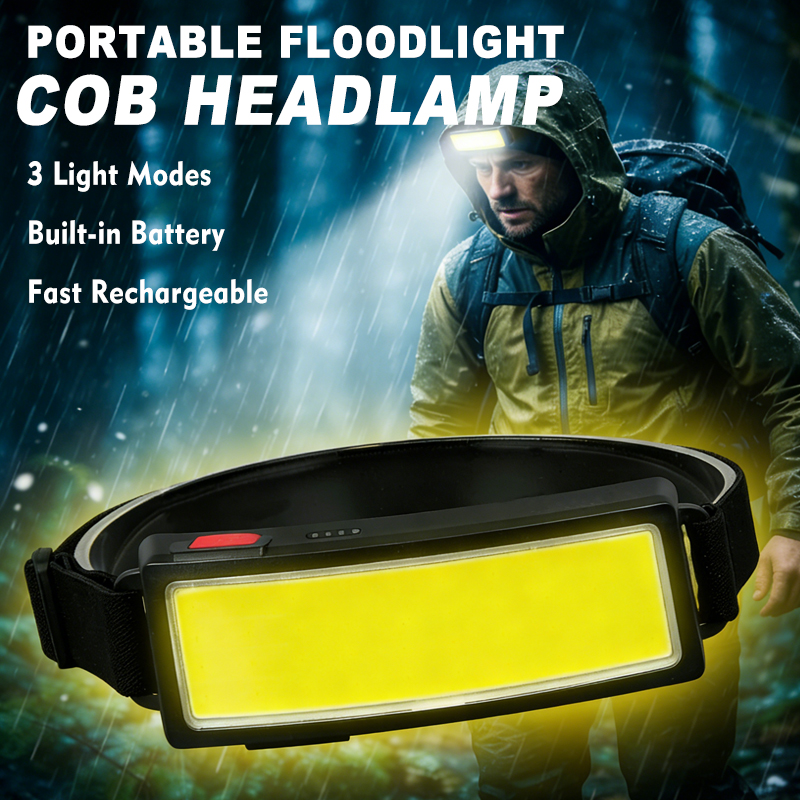Led Headlight Bulbs - Lanterna de Cabeça COB LED Potente