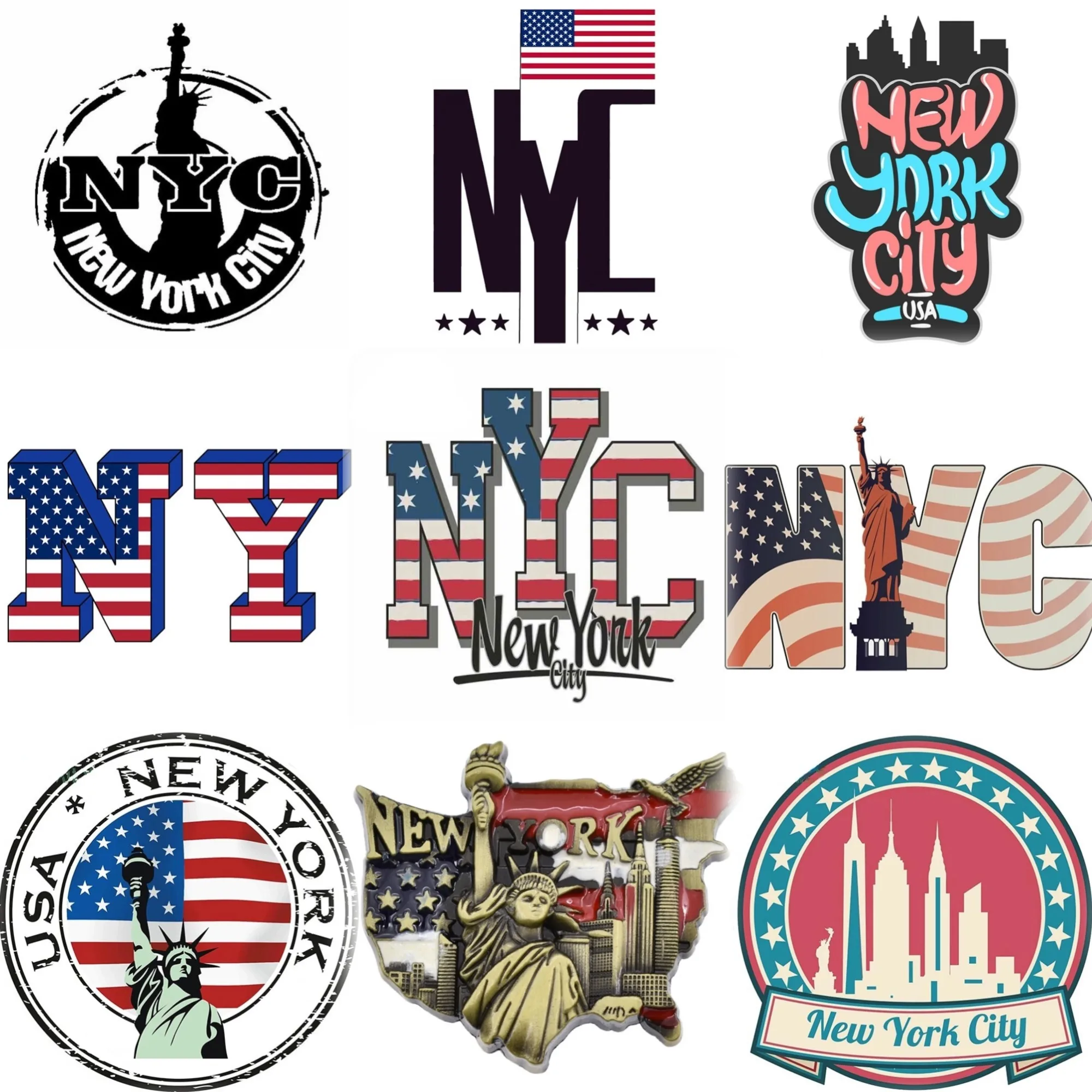 Car Accessories York - Mapa de Nova York com Estátua