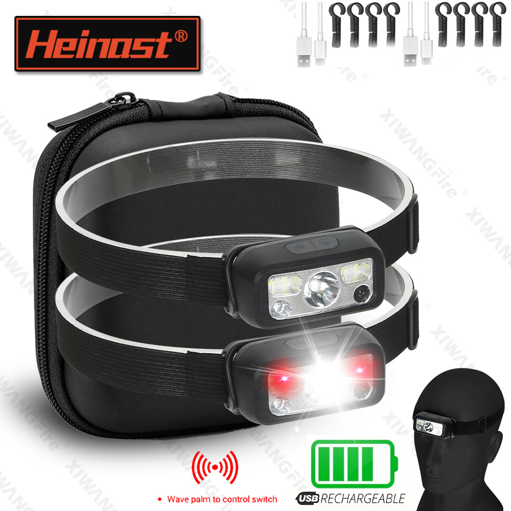 Led Headlight Bulbs - Mini recarregável poderoso sensor farol de
