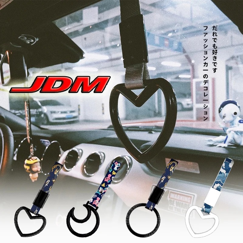 Car Accessories Jdm - JDM Tsurikawa Rodada Anel Coração Trem