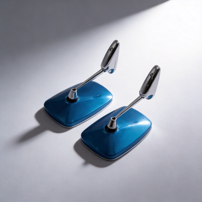 Car Accessories Exterior - Par de Espelhos Laterais Quadrados Clássicos