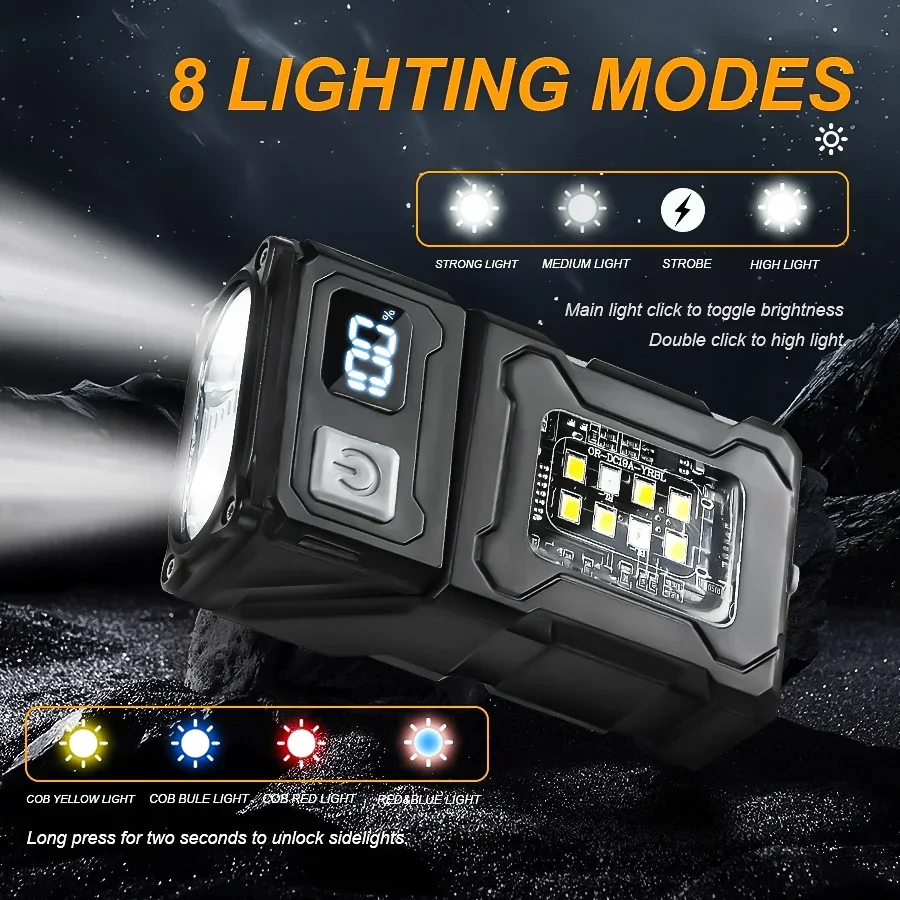 Mini portátil led cob lanterna - Led Headlight Bulbs avaliação e preço