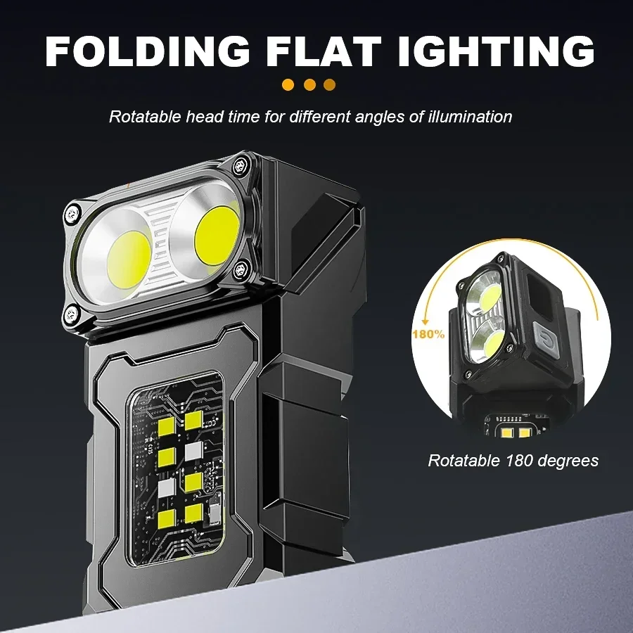 Mini portátil led cob lanterna - Led Headlight Bulbs avaliação e preço