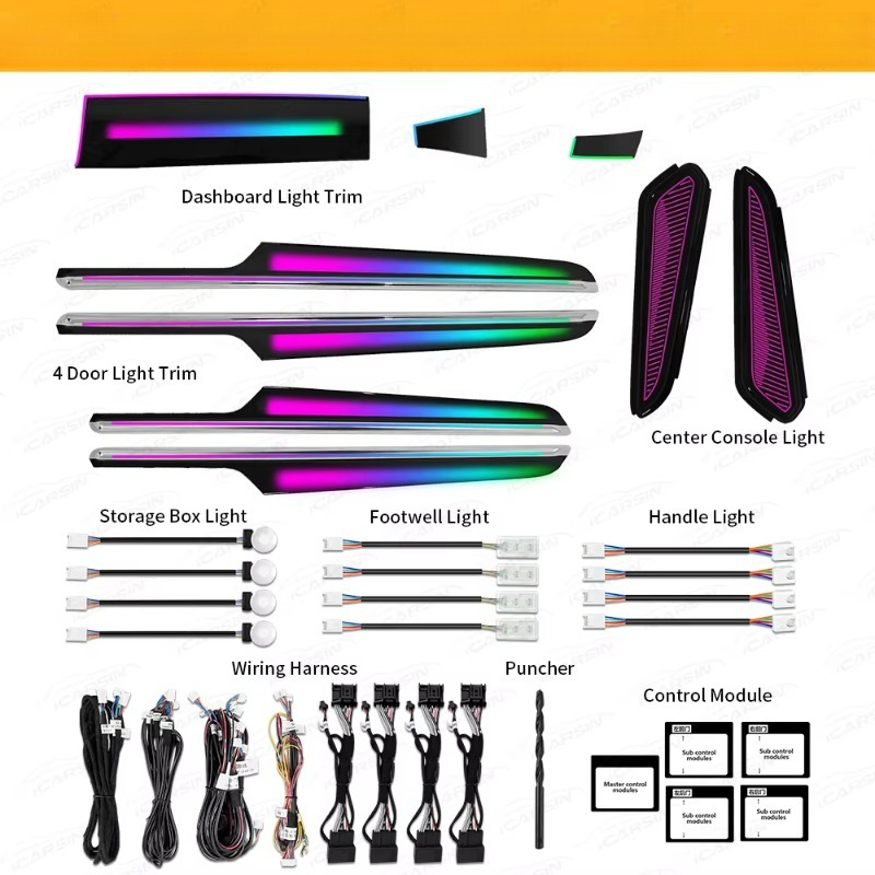Kit de Luzes Dinâmicas RGB de  - Car Accessories Light avaliação e preço