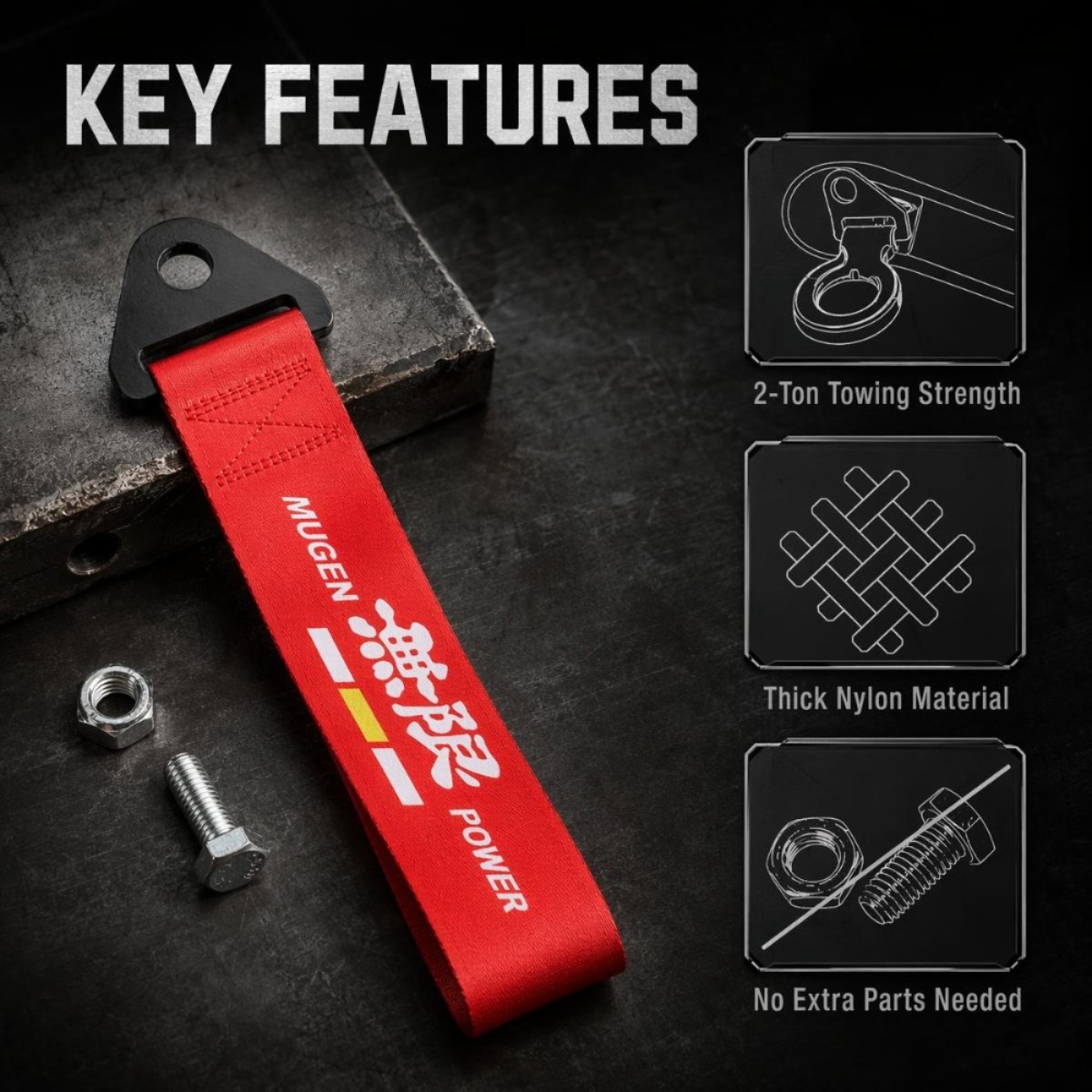 Corda de Reboque para Carros d - Car Accessories Jdm avaliação e preço