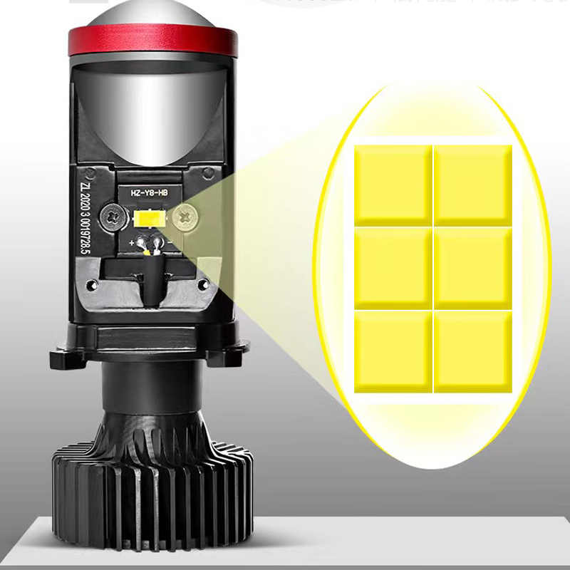Y8 h4 led projetor mini lente  - Led Headlight Bulbs avaliação e preço